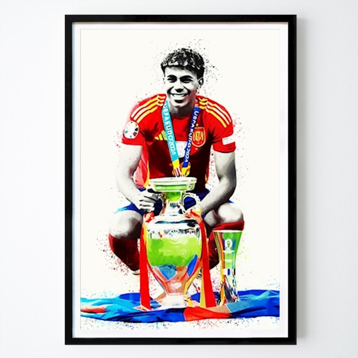 Lamin Yamal Poster von Travel Skyline – Fußball Wandbild – Printler