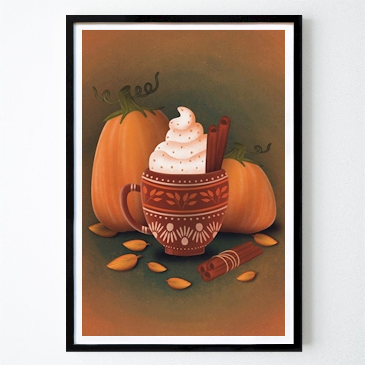Kök Poster: Pumpa Krydda Latte av Behnoosh Beheshti