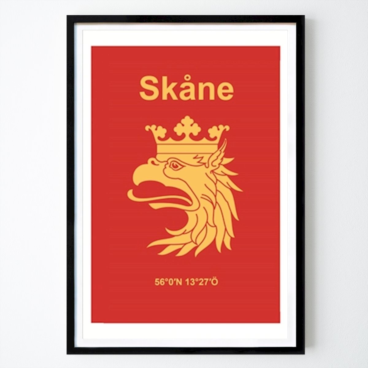 Städte & Länder Poster: Skåne Län von Lars Gustafsson