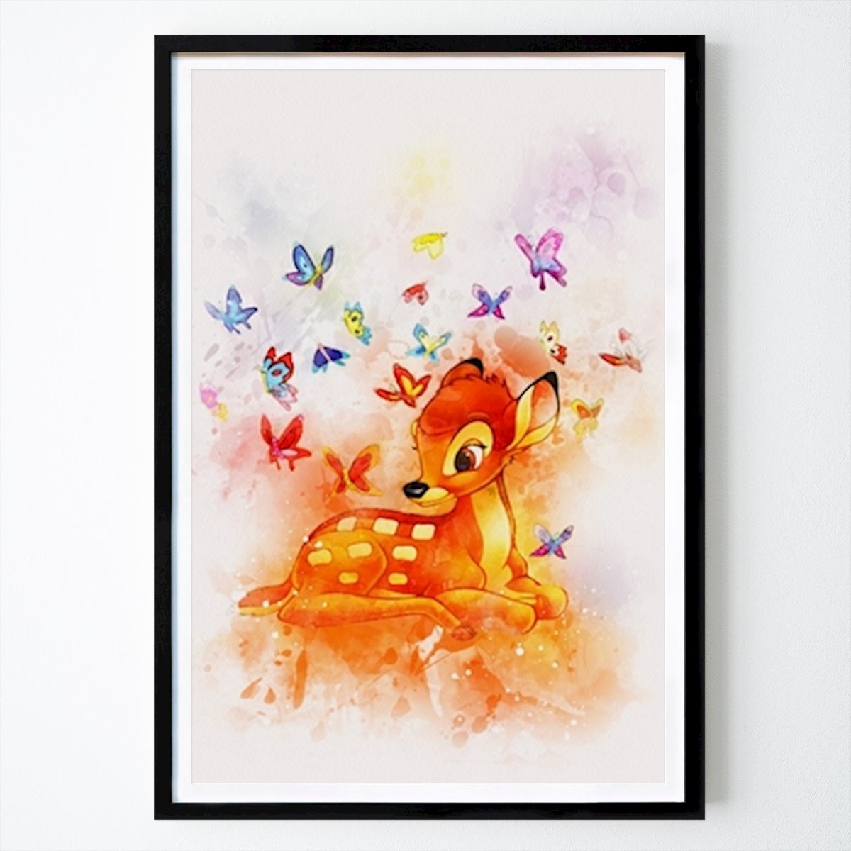 Barnrum Poster: Bambi akvarell av Morgan Lee