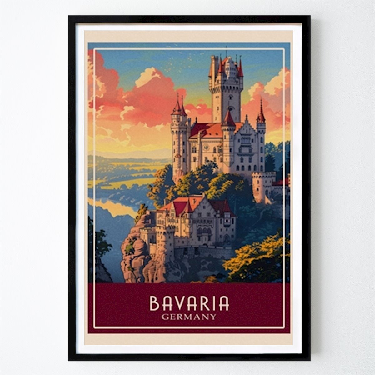 Bawaria Plakat: Bavaria Germany autorstwa Casey Brooks