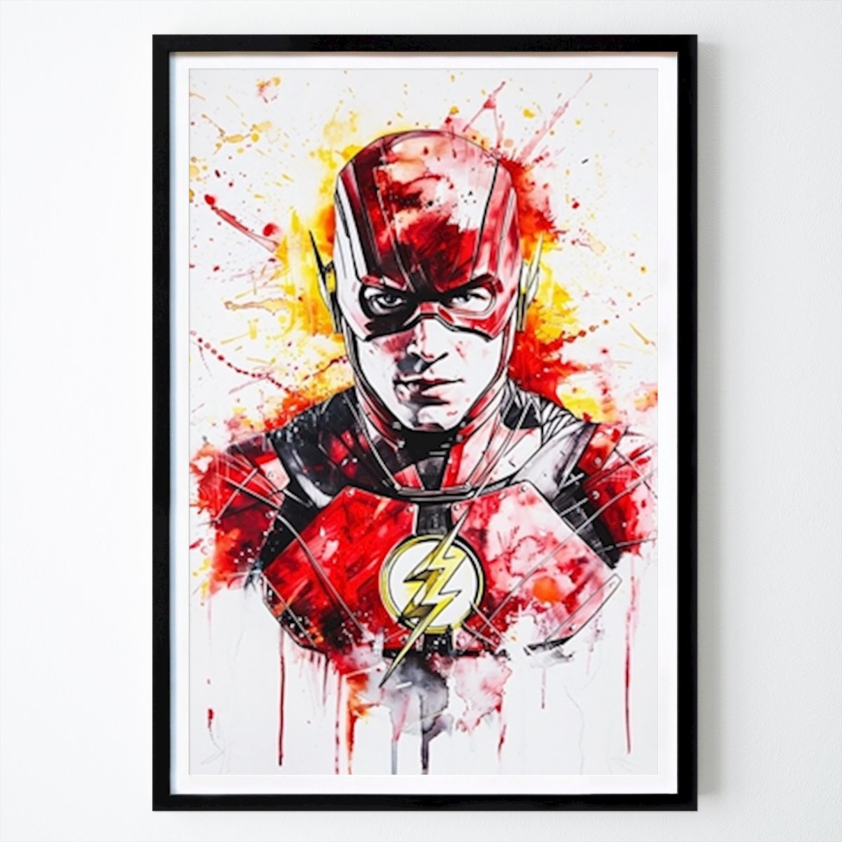 People & Portrait Poster: Painting of The Flash by Sucana