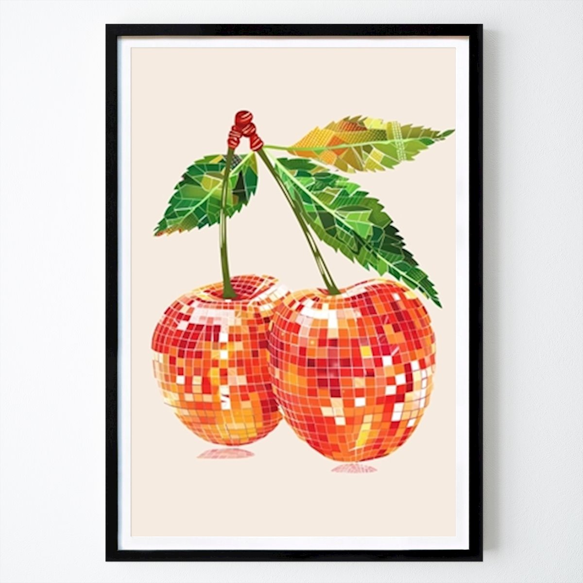 Konyhák Poszter: Disco Ball cseresznye Art Disco Emme által