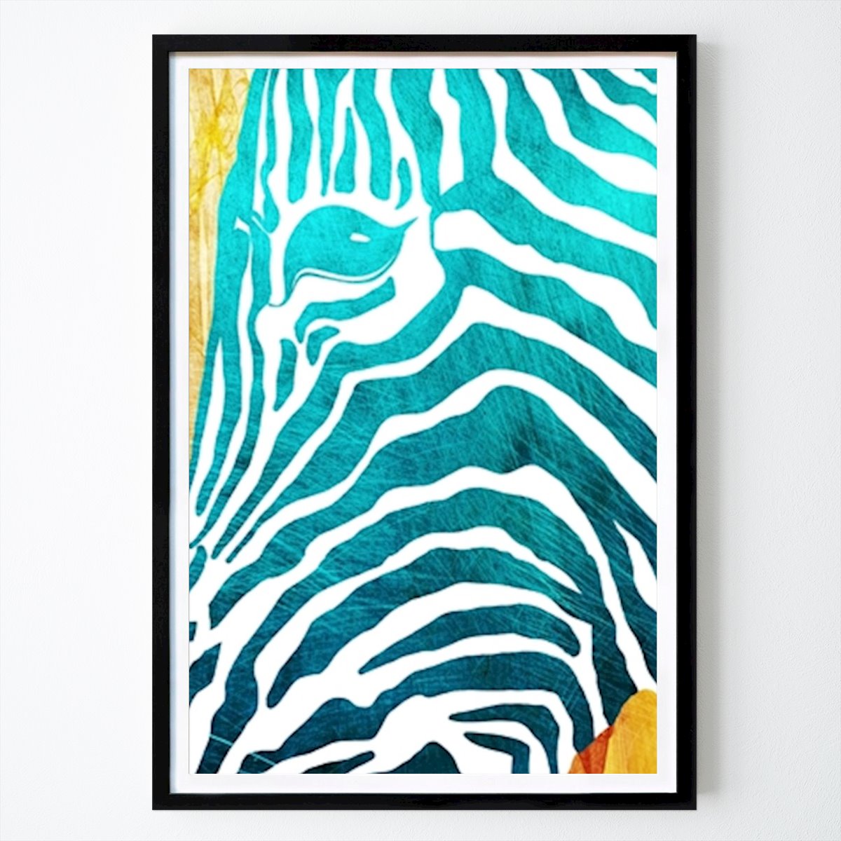 Ilustração Poster: Zebra colorida de Sannel Larson