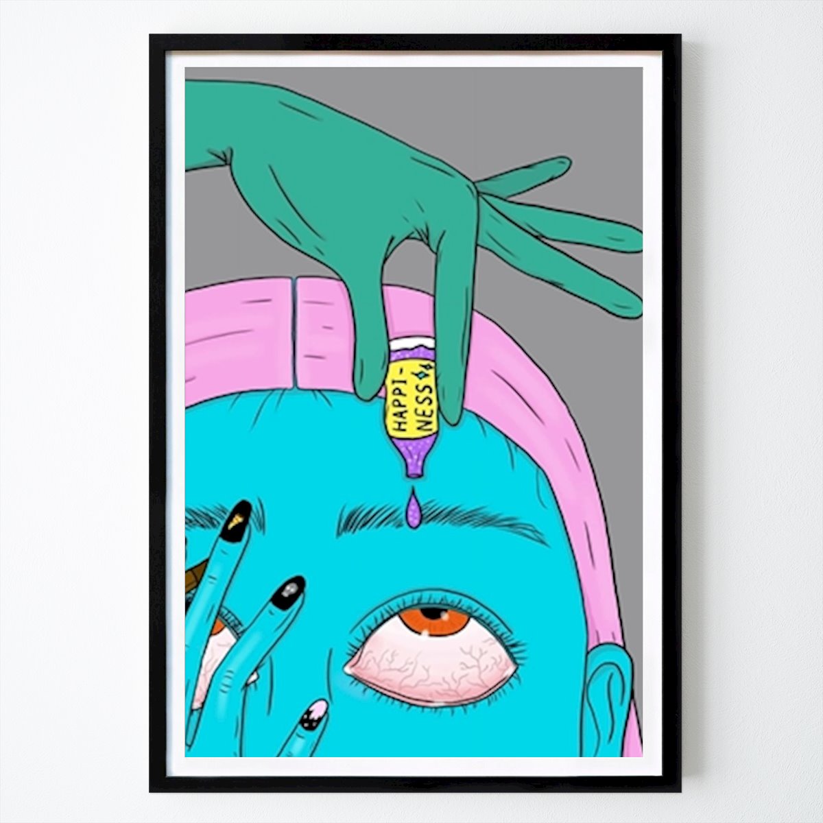 Pop Art Poster: Drops of happiness. by Purple Magic