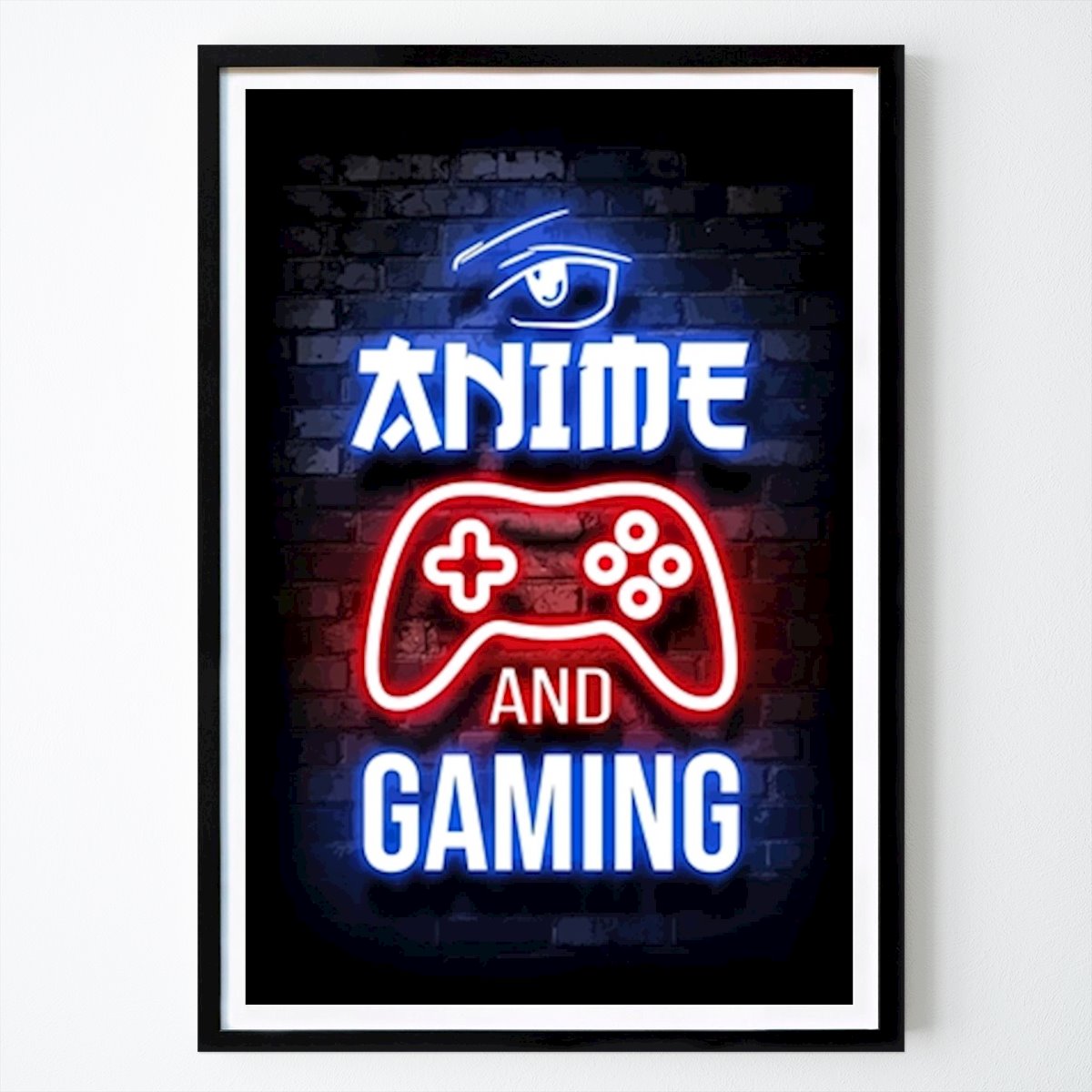 Abstract Poster: Anime Gaming Console by Hall Of Gamers