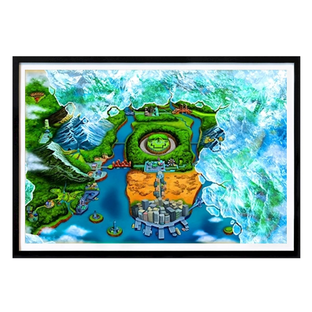 Architecture & Design Poster: Pokemon Map by Willona