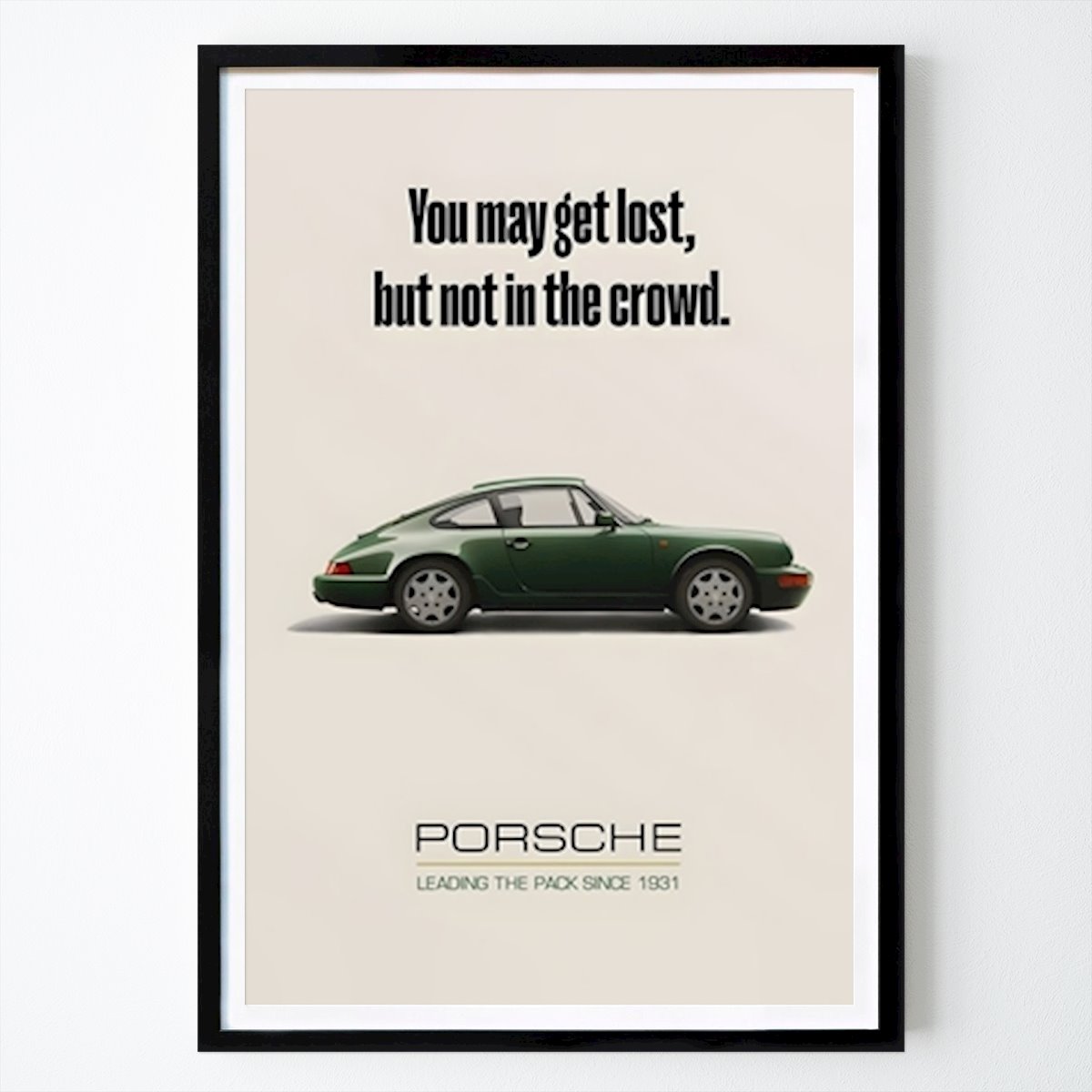 Car Poster: Porsche 911 Vintage by Kyle Walker Style Art