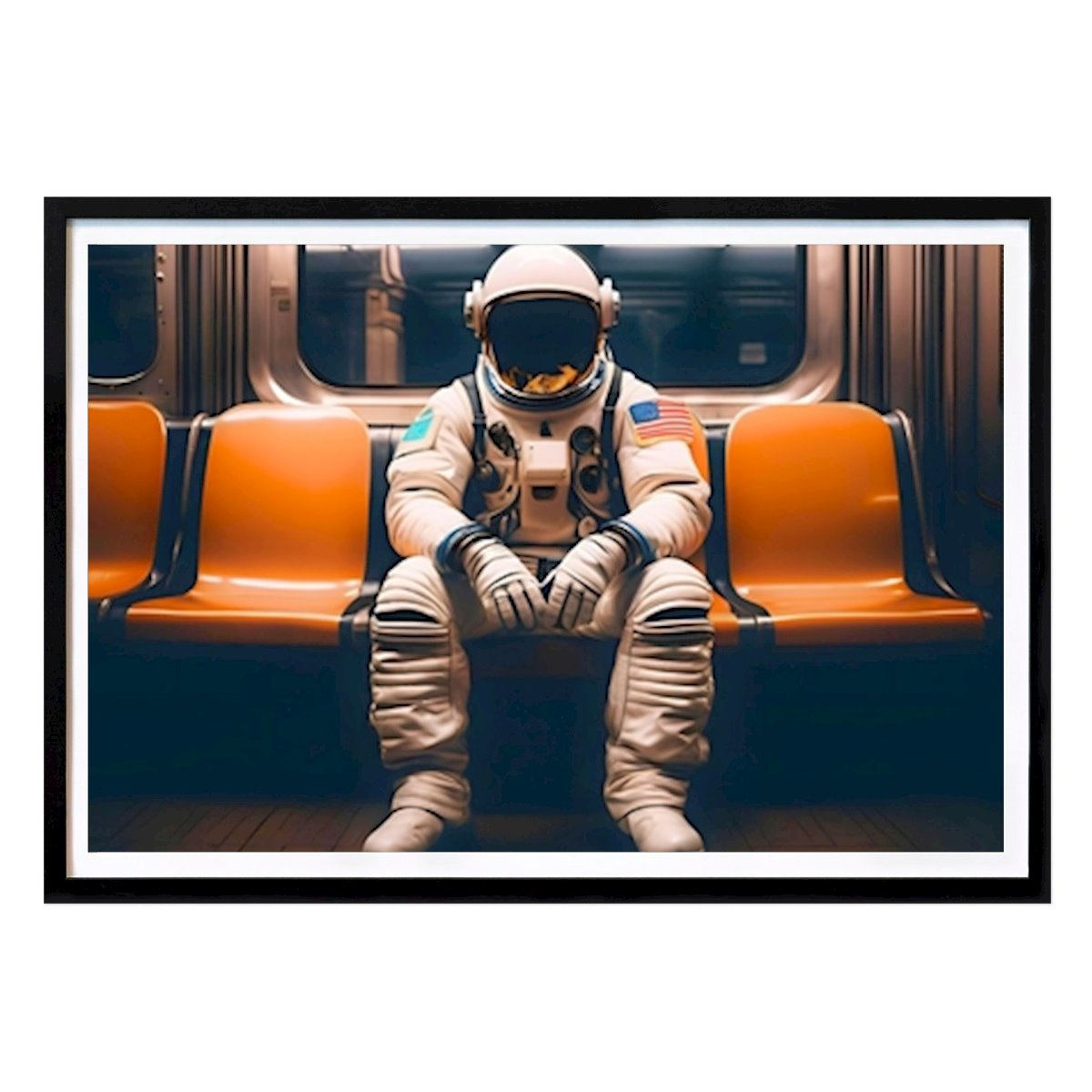 New York Poster: Cosmic Traveler by ICONICA Art Studio