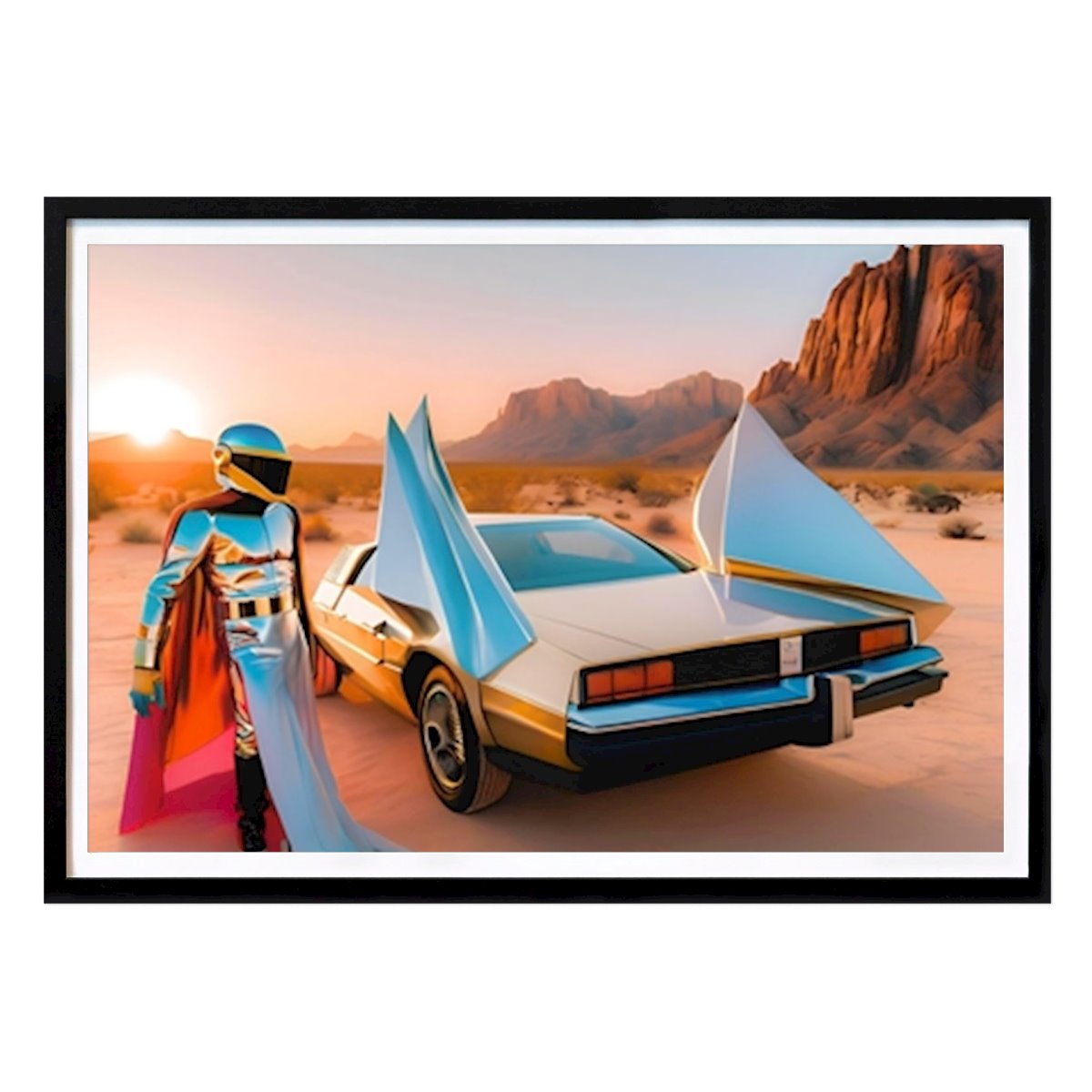 USA Plakat: Ørkenens helter av ICONICA Art Studio