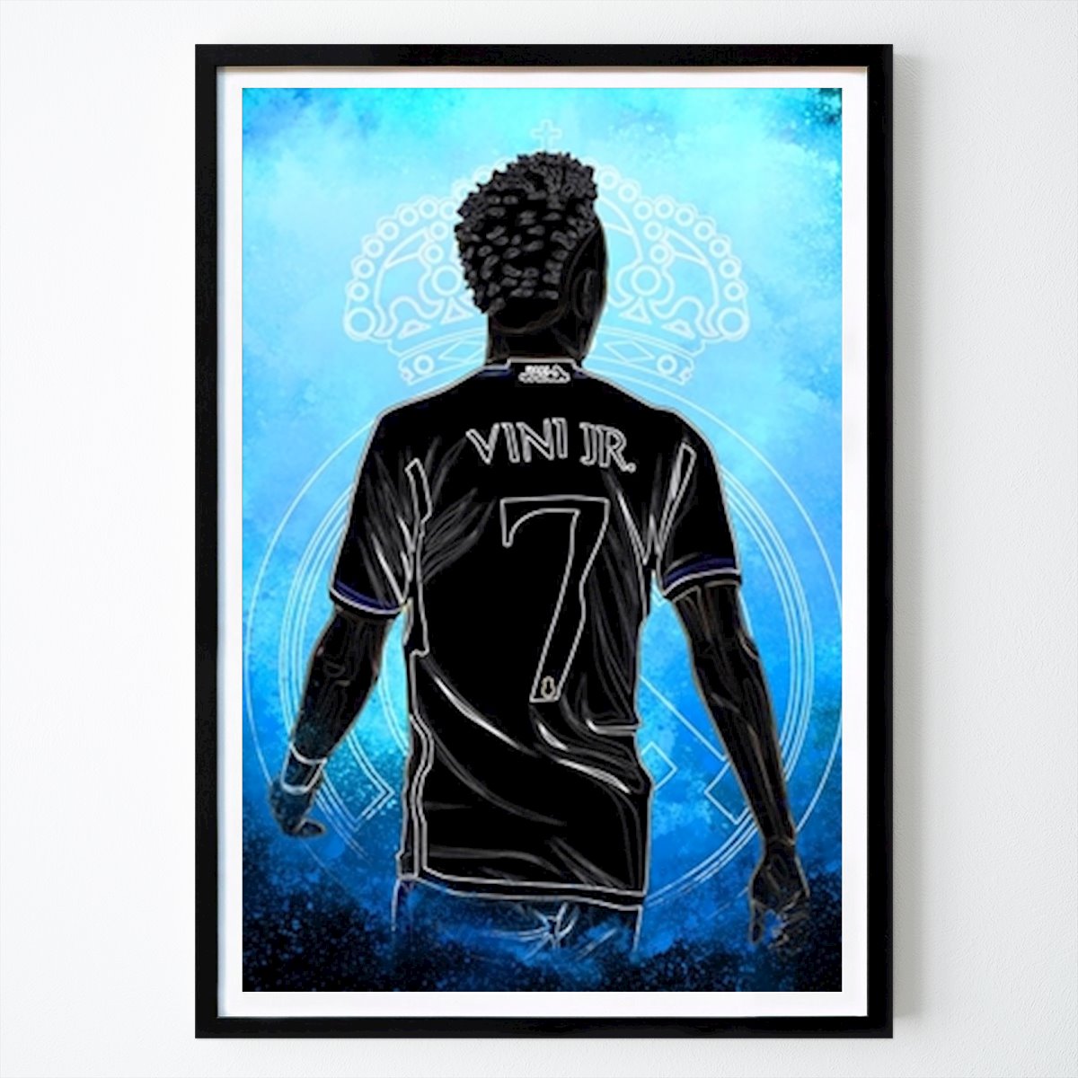 Vinicius Junior Poster von Ohirume – Fußball Wandbild – Printler