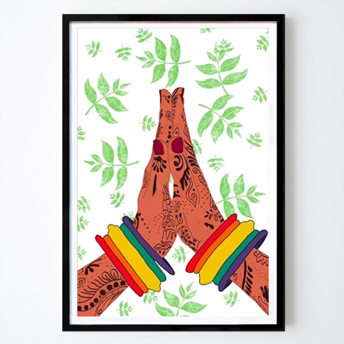 Astratto Poster: Connessione di culture di Volancenoir