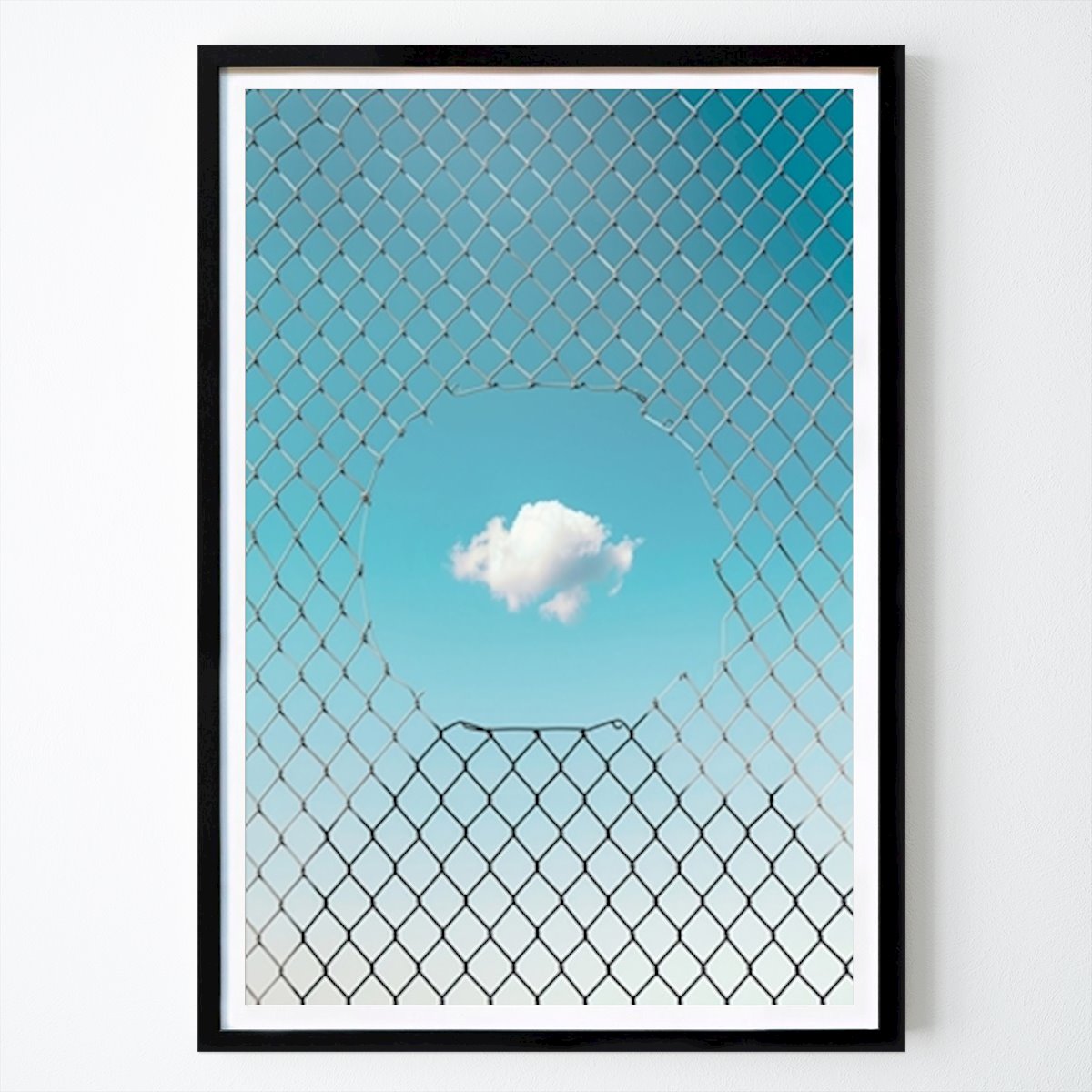 Natur Poster: Wolken durch Zäune von Marcus Cederberg
