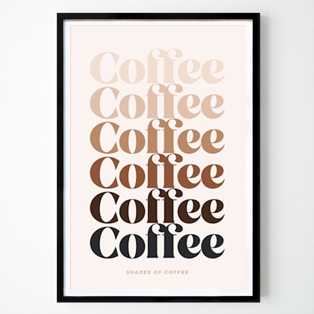 Kök Poster: Alla nyanser av kaffe - Retro av Dominique Vari