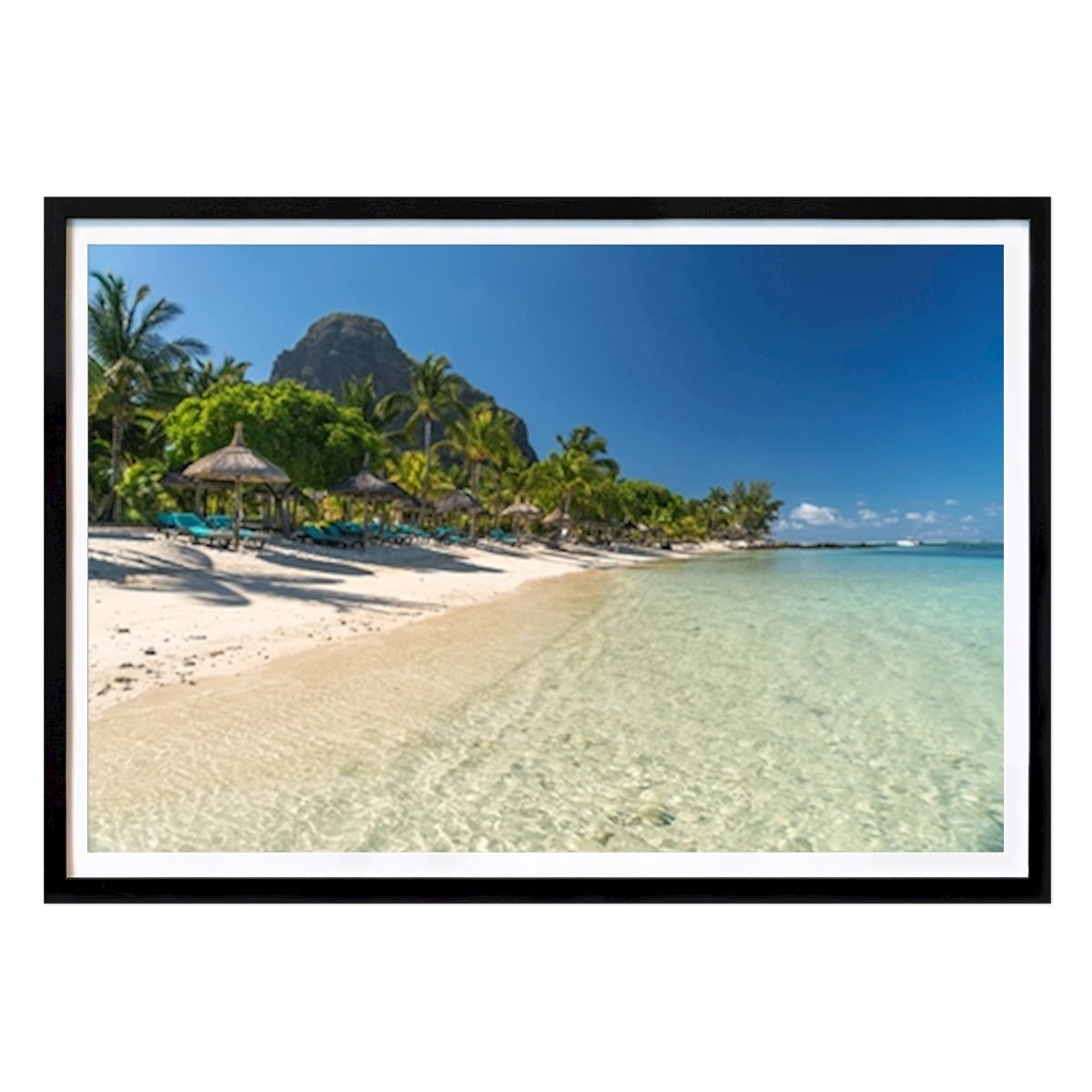 Nature Poster: Le Morne beach, Mauritius by Peter Schickert