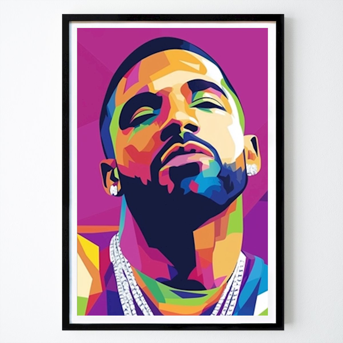 Rétro & Vintage Affiche: Drake - Rappeur par Art Adligume
