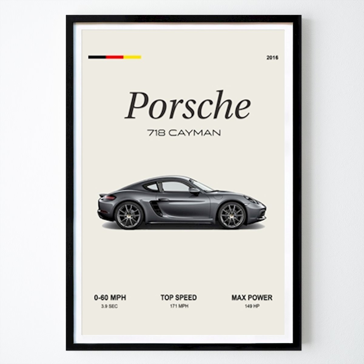 Auto Poster: Porsche 718 Cayman von Wrapped speed