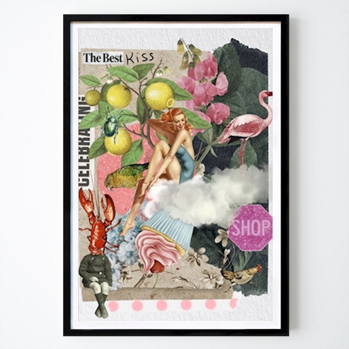 Retro & Vintage Poster: Fira sommaren av Rosa Picnic