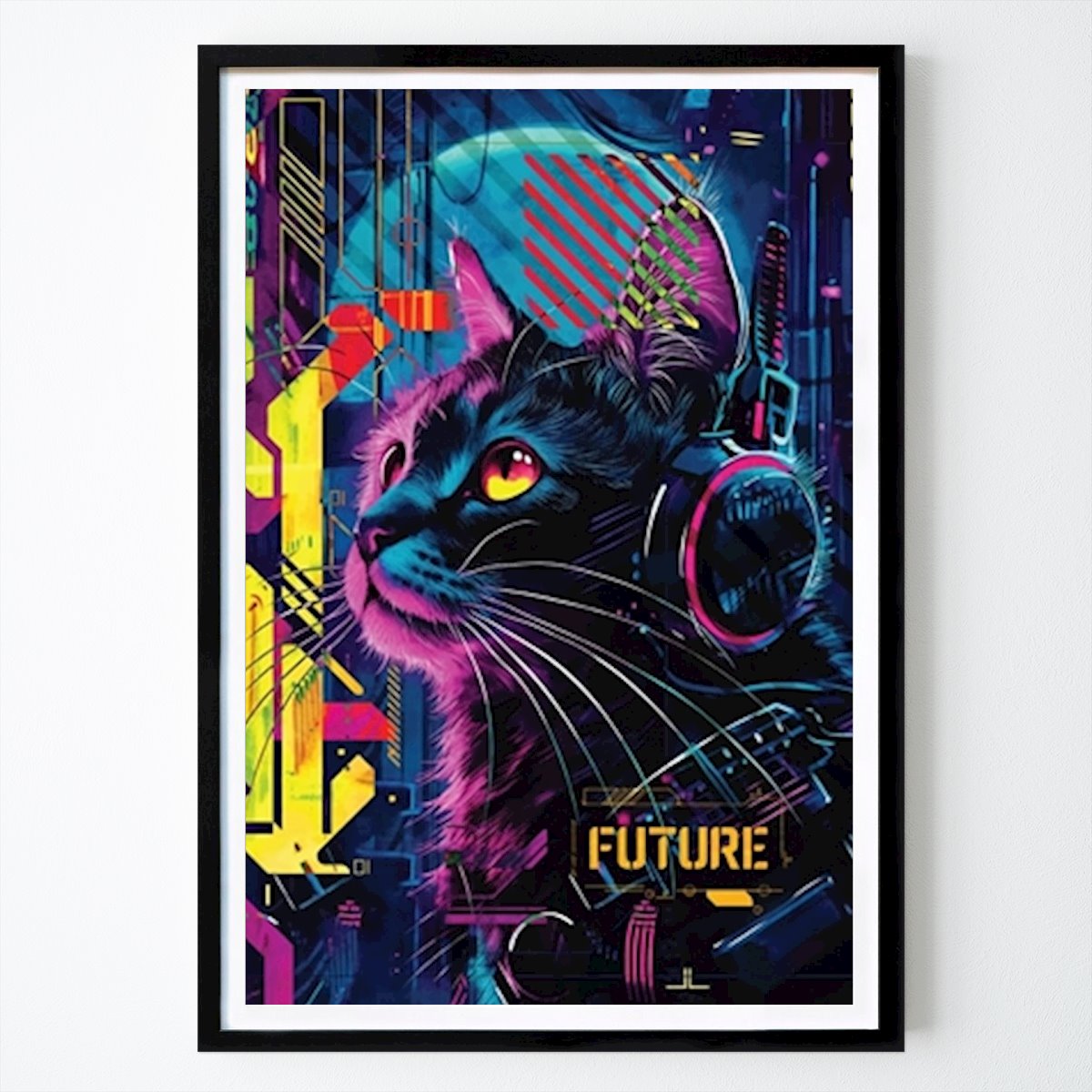 Animal Póster: El gato en el futuro de Saiful Huda