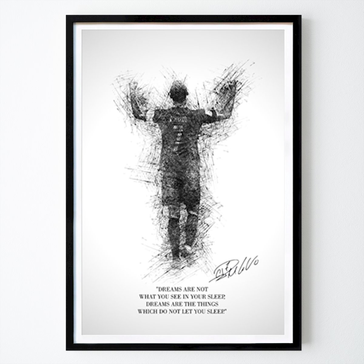 Fotboll Poster: Ronaldo citat 2 av Mosio Lisamas