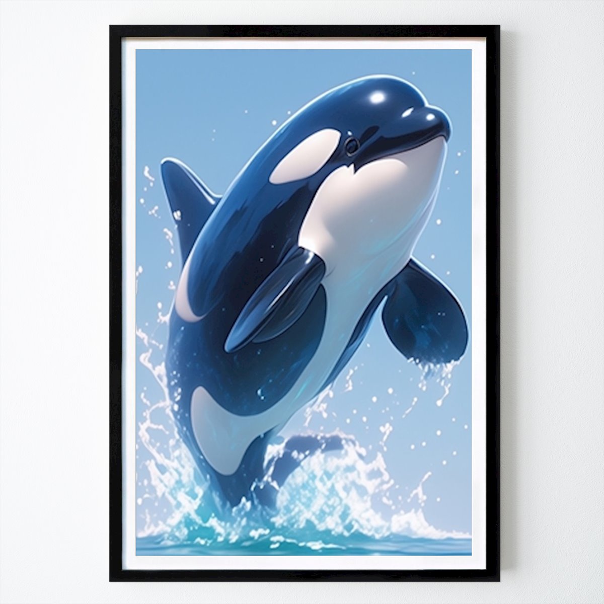 Dyr Plakat: Foto: Orcinus Orca av Adyas Art