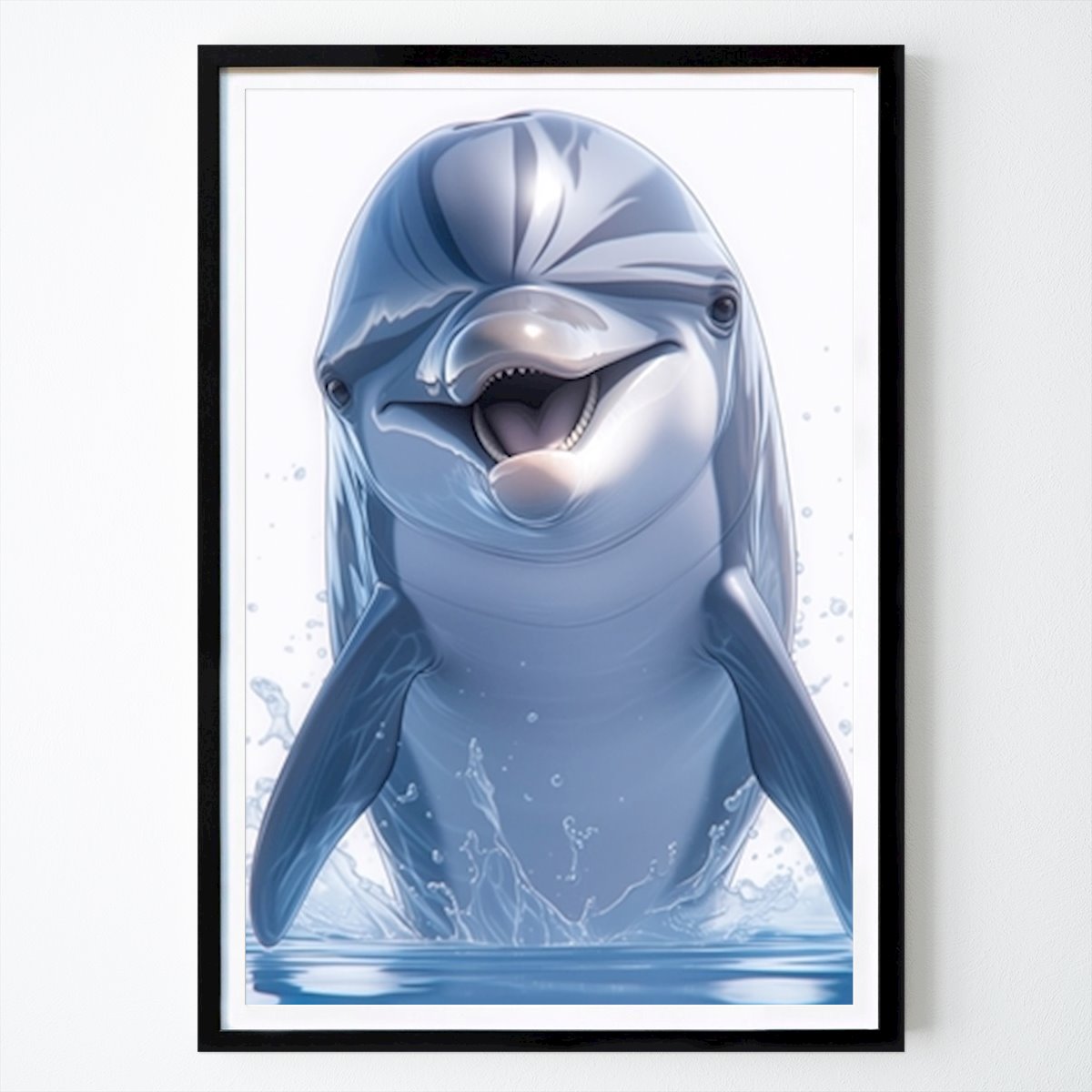 Dieren Poster: Foto Dolfijn Cute van Adyas Art