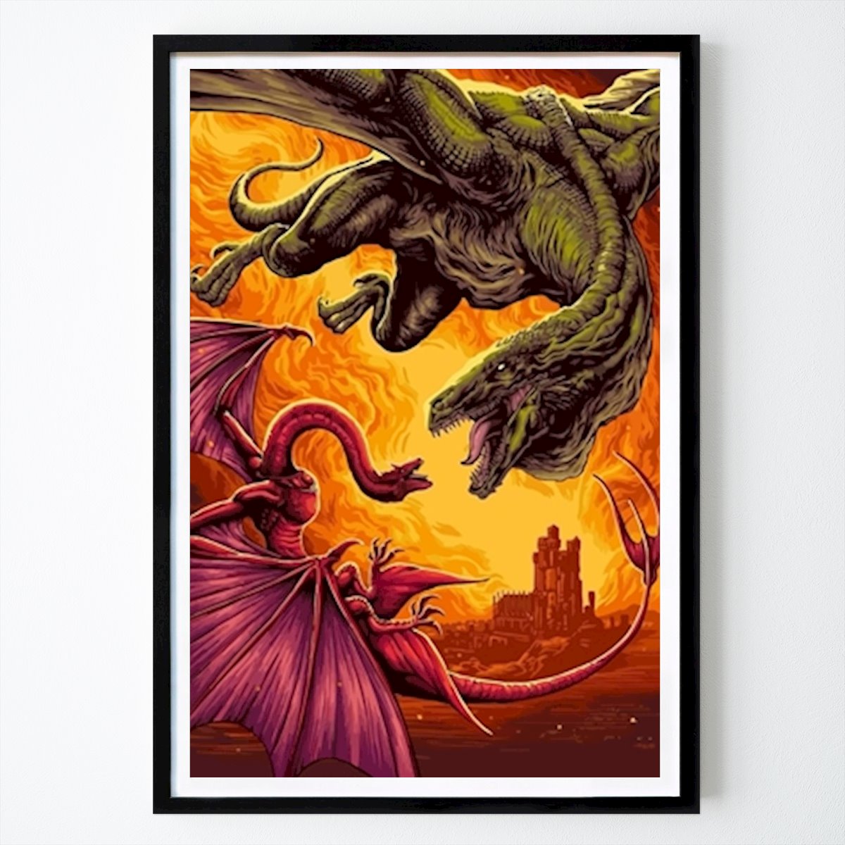 Illustration Affiche: Maison du dragon par Joko joker