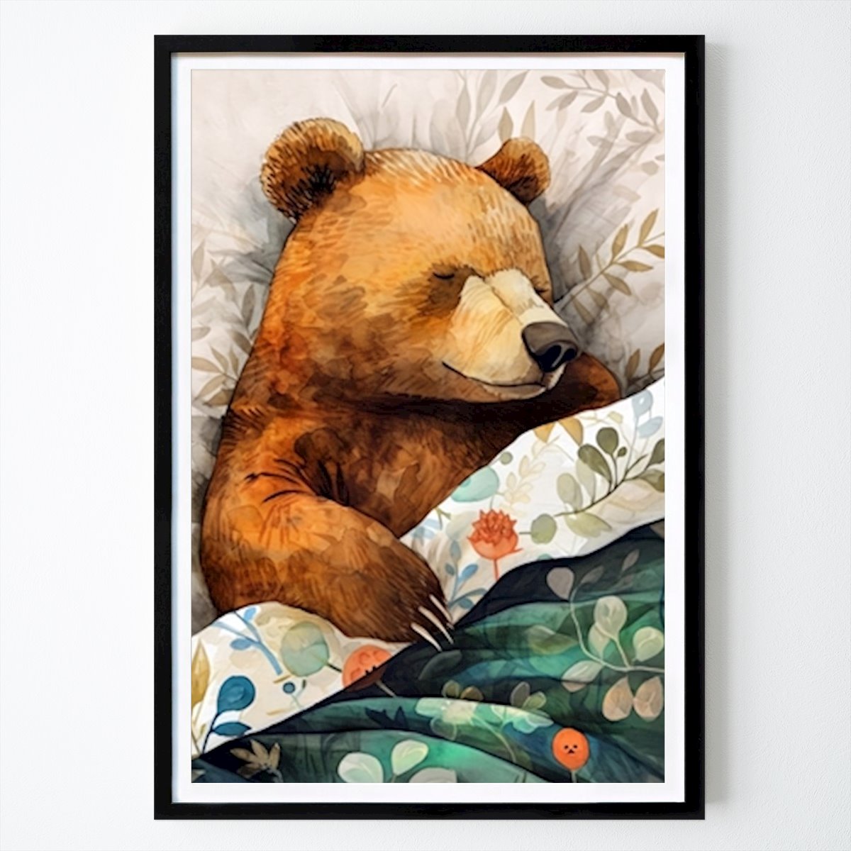 Animals Poster: Sleeping bear by Justyna Jaszke