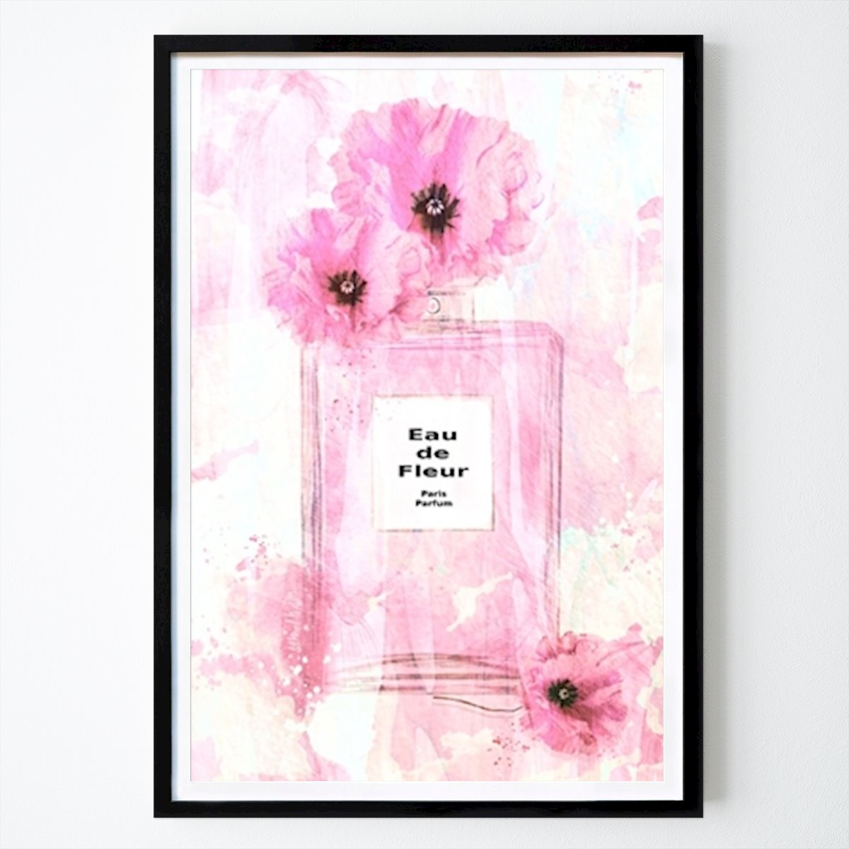 Abstrakt Plakat: Pink Flower Parfume av Sannel Larson
