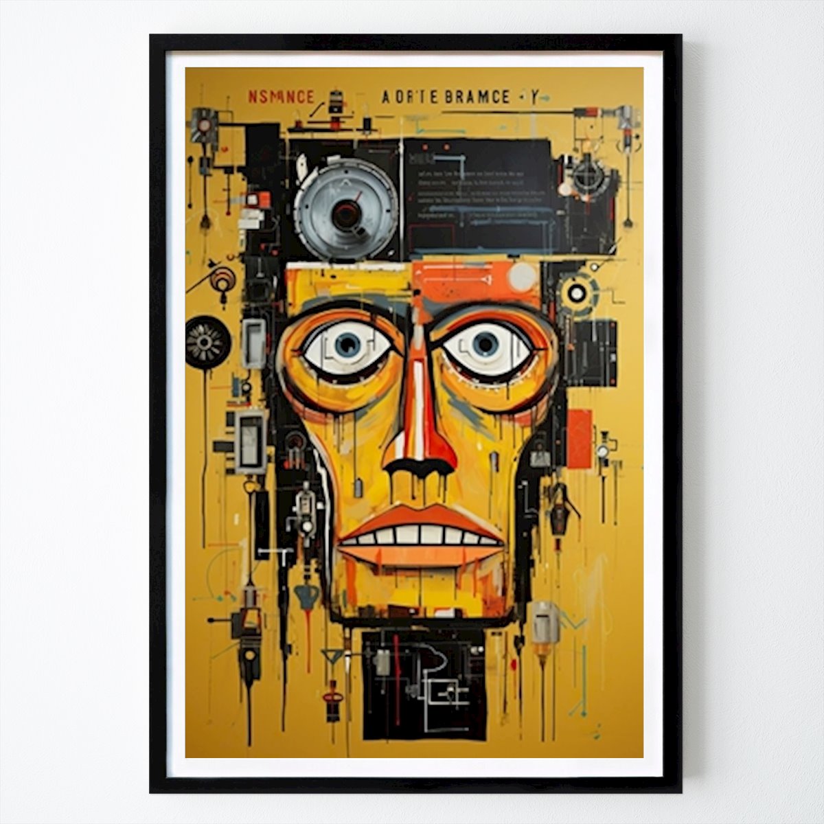 Pop Art Poster: "Graffiti Street Art "Gold II"" di Zero Line