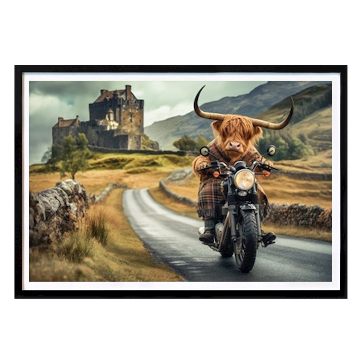 Städte & Länder Poster: Highland Cow Abenteuer von Craig Doogan