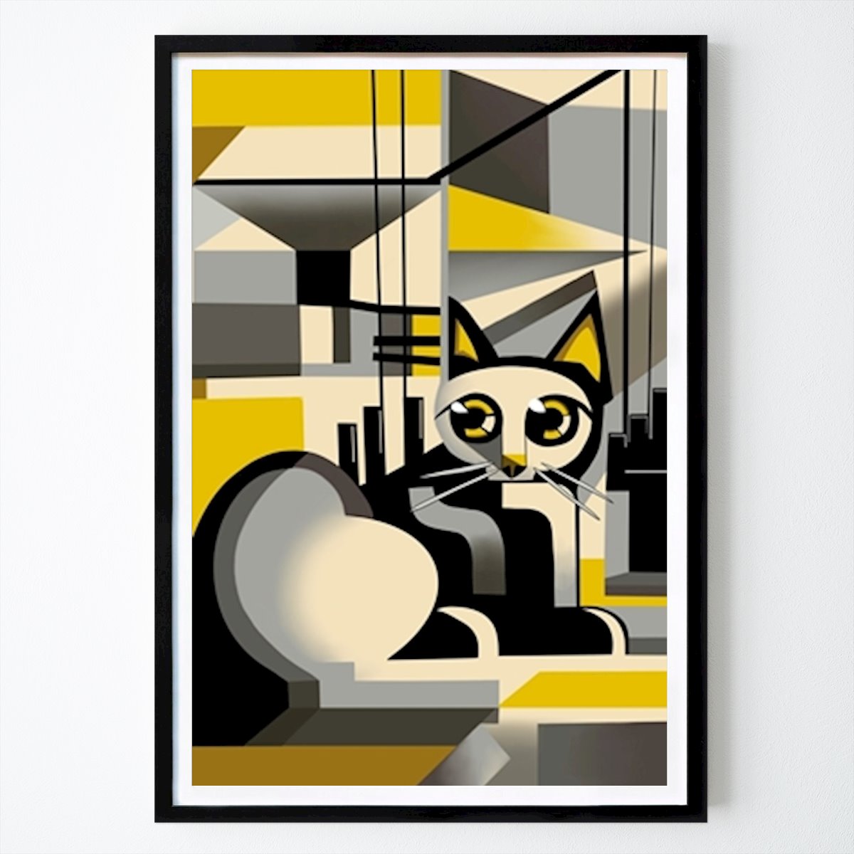 Abstraktes Poster: Picatso von Maria Grundig