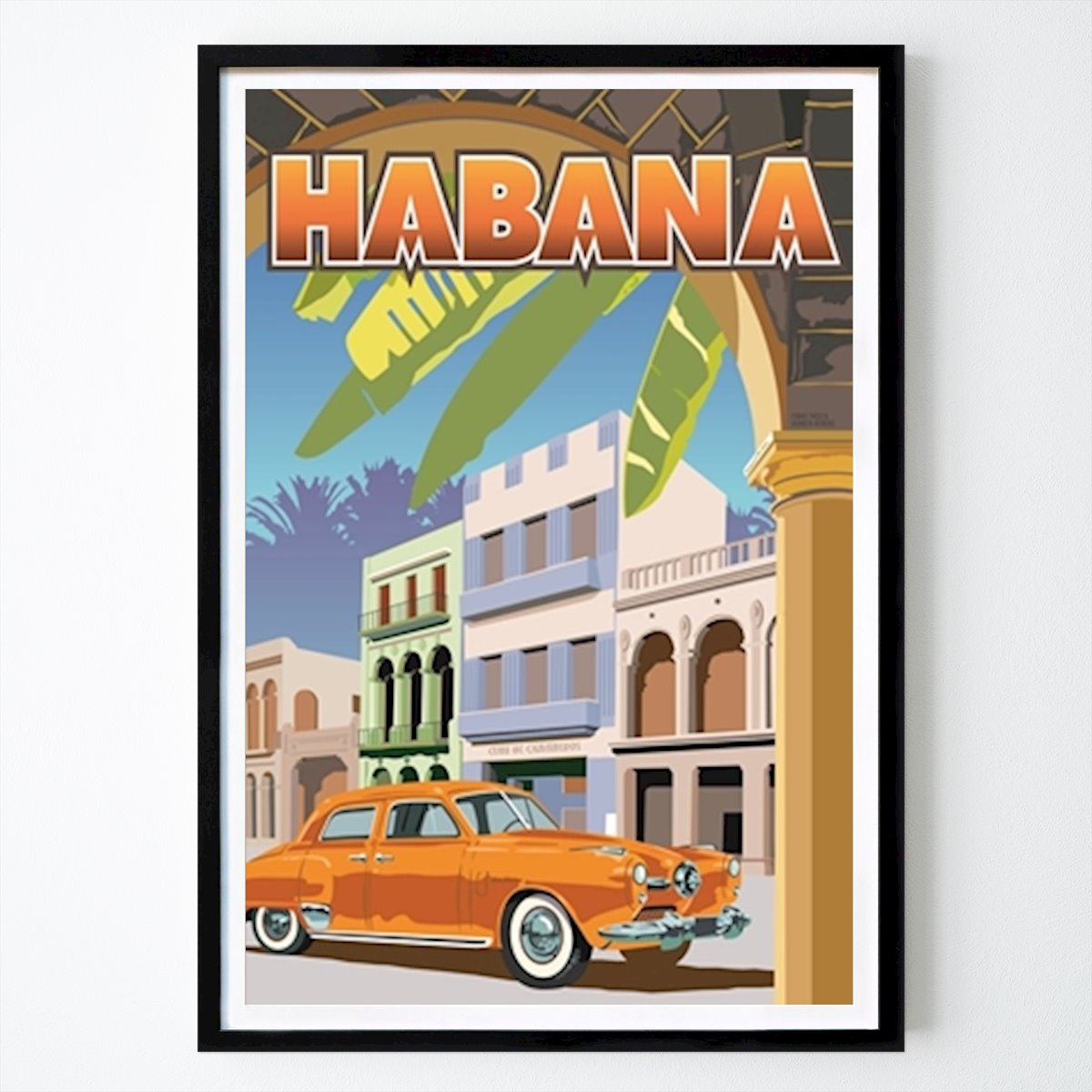 Retro & Vintage Plakat: Havanna, Cuba av Frans Theis Jensen
