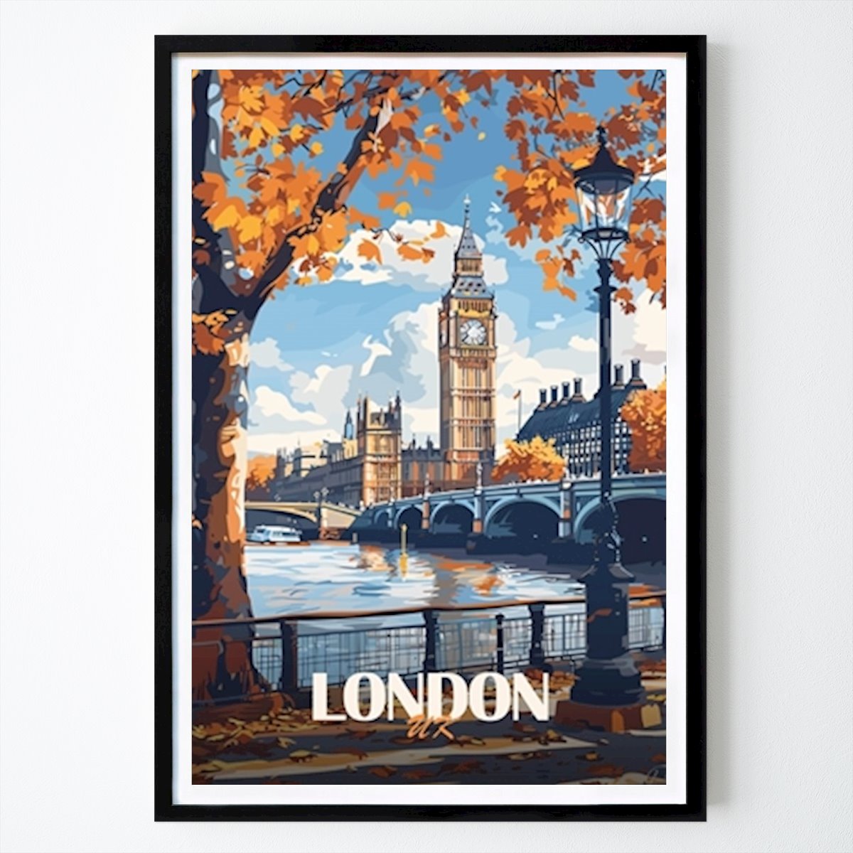 London Poster: London City Travel Poster by Oliver Ben