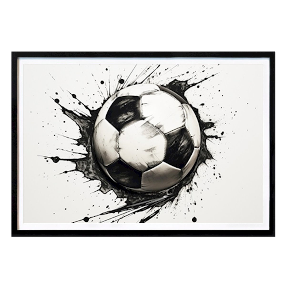Football Poster: Soccer ball by Moritz Uebe