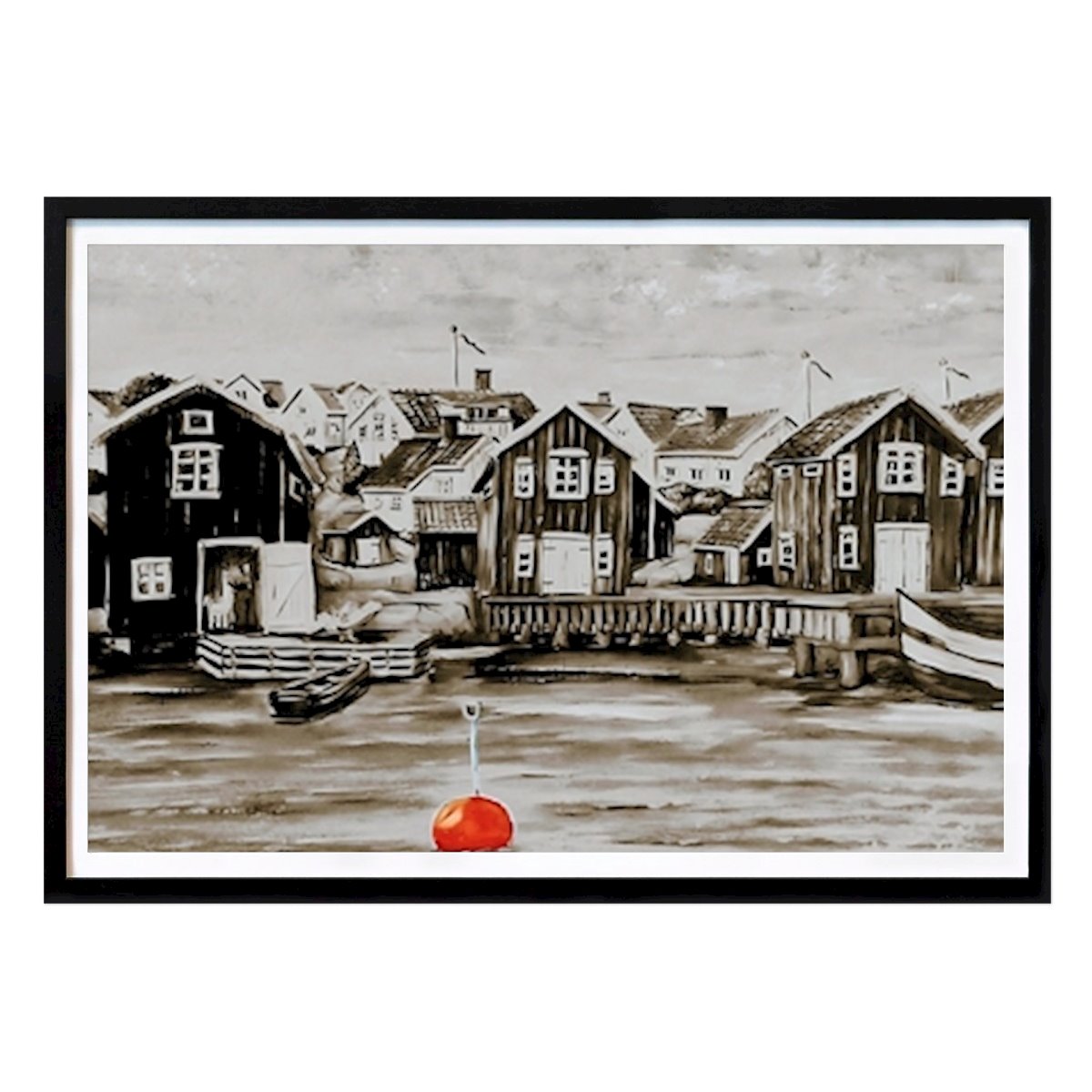 Sweden Poster: Bridge In Black And White. by Monica Thörnqvist