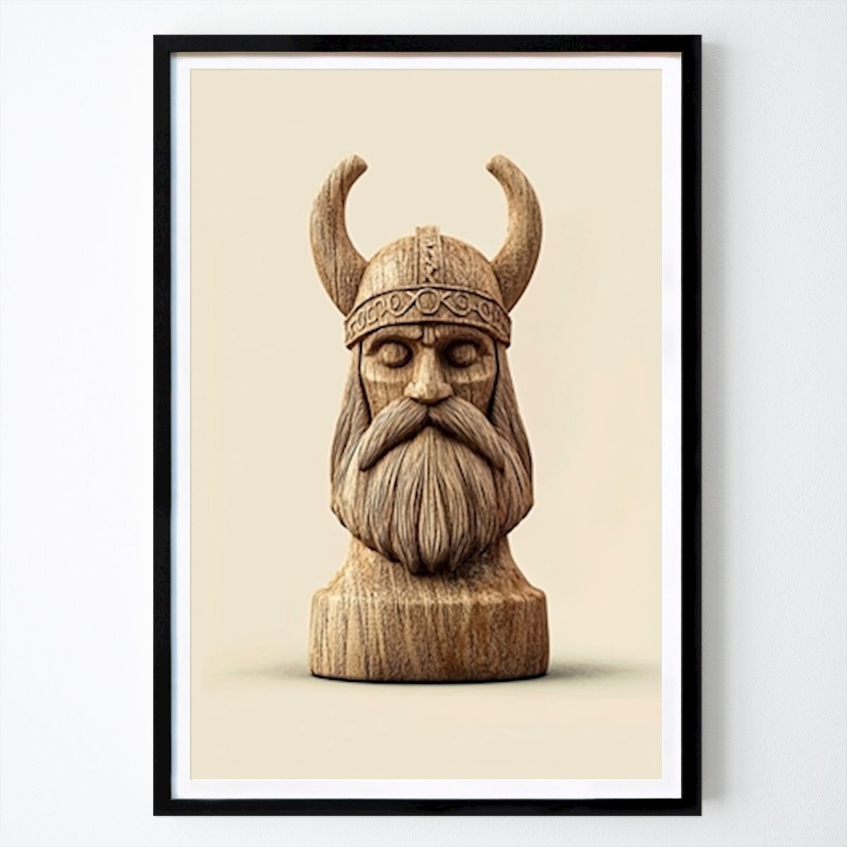 Mens & Portret Poster: De pion van Viking van Chess Aesthetics