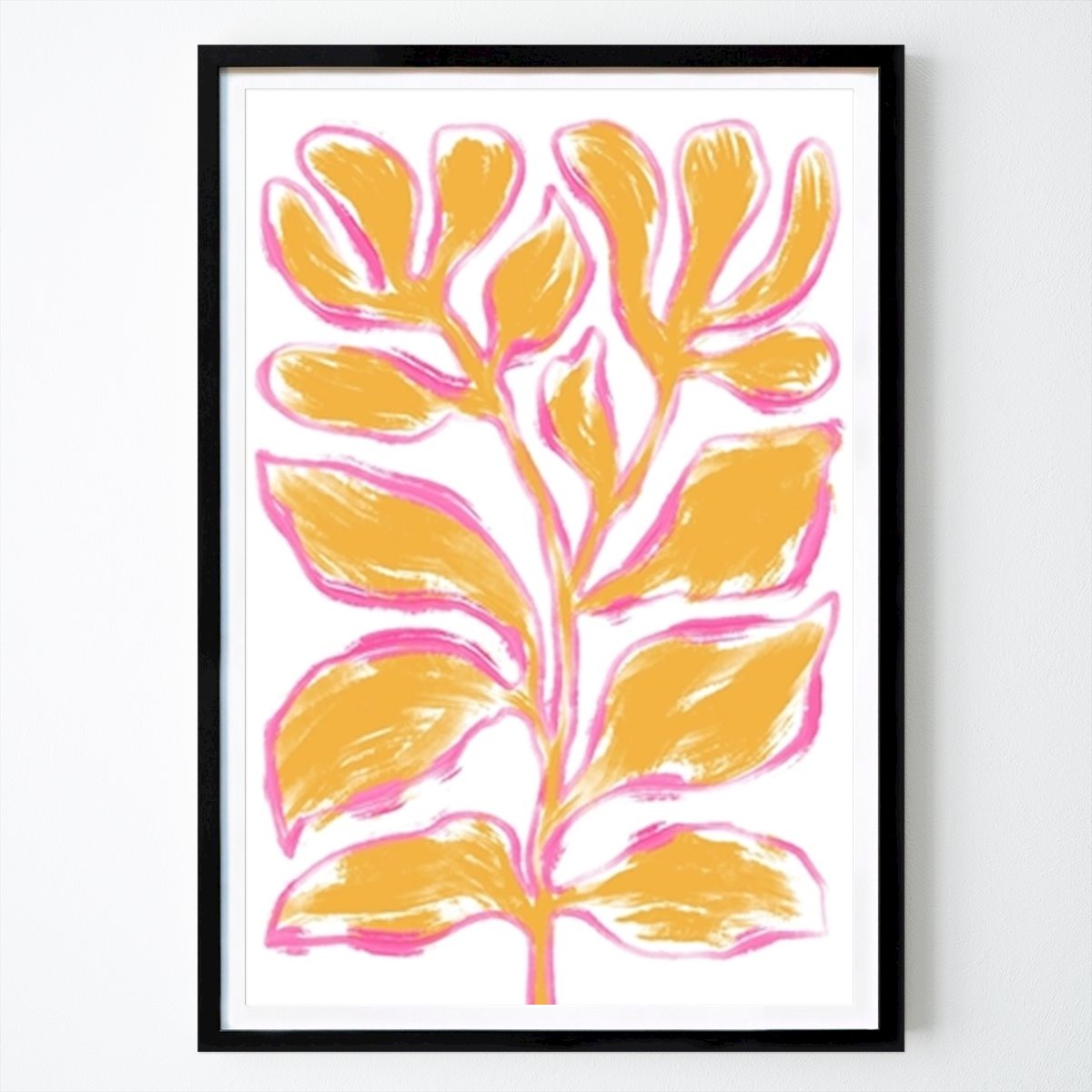 Retro & Vintage Plakat: Wild Orange abstrakt plante av Martina