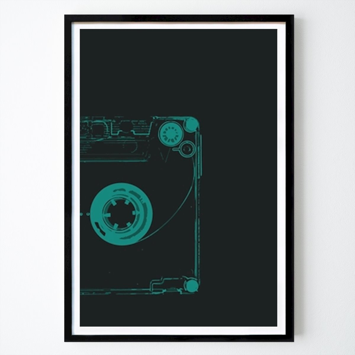 Rétro & Vintage Affiche: Musique vert foncé par Maju jejek
