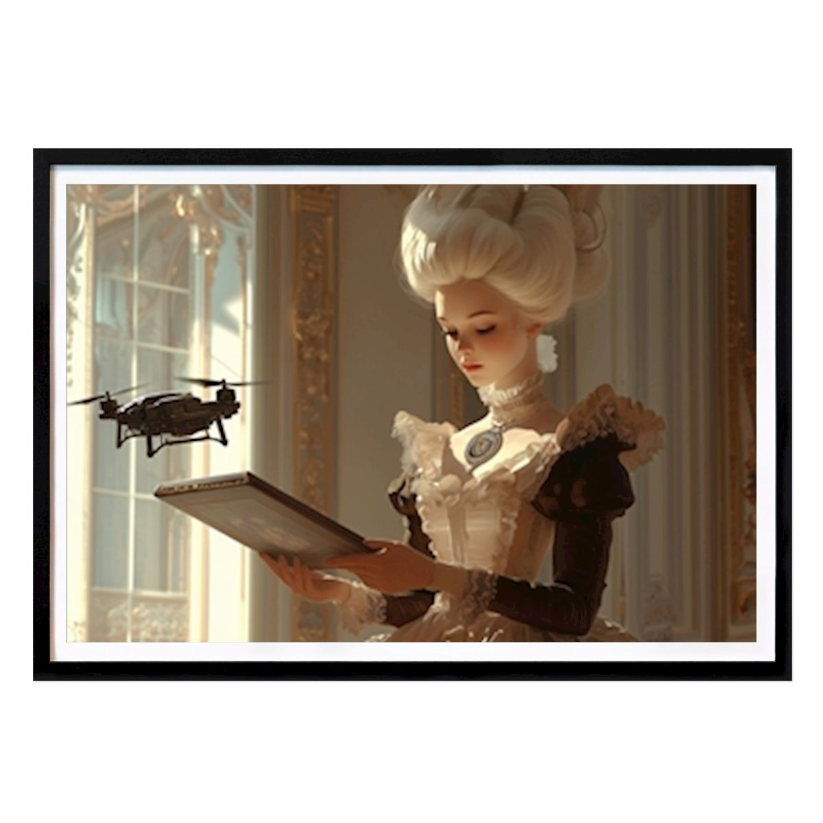 Sztuka Plakat: Dziewczyna i dron autorstwa Rosanna Öhrwall