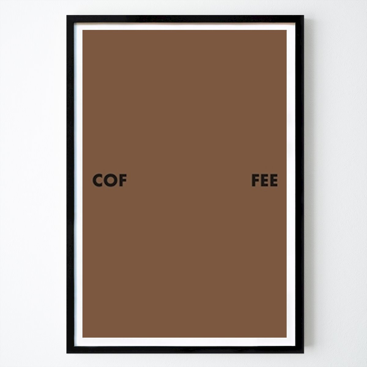 Cuisines Affiche: Typographie minimaliste du café par Crippe Jos