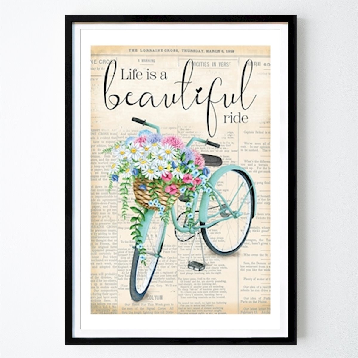 Citations Affiche: La vie est belle Art 2 par Heart by Janine