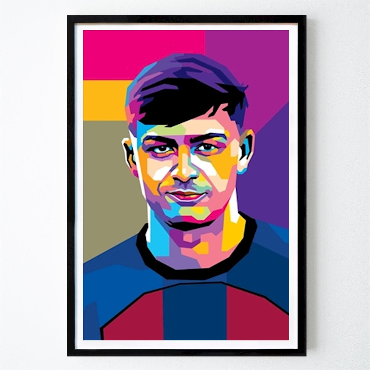 Futbal Plagát: Pedri v štýle WPAP od V Styler
