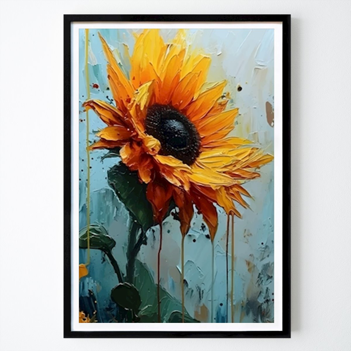 Botanical Poster: Crying Sunflower by Meika Poster