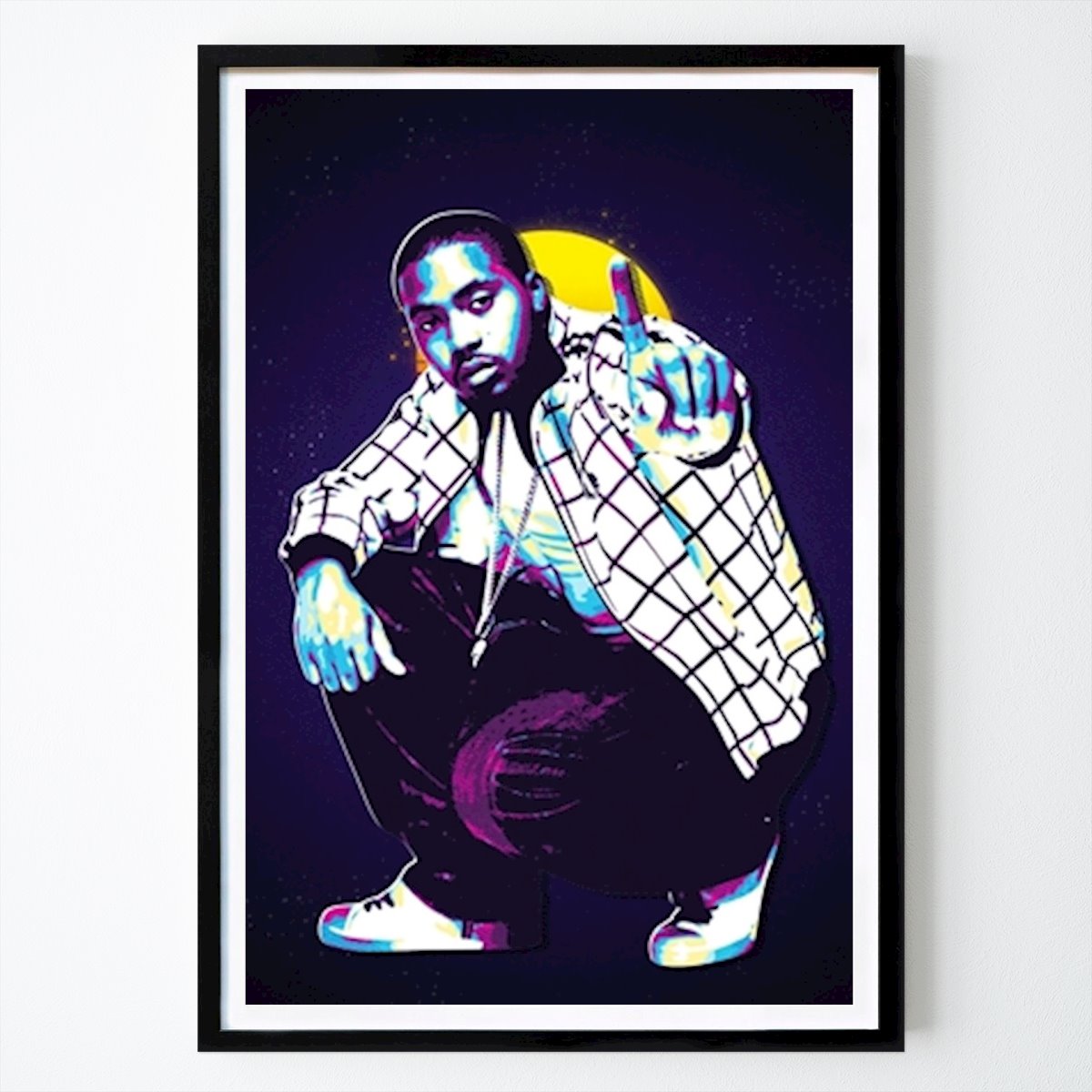 Retro & Vintage Plakat: RAPER NAS autorstwa RETRO 80S