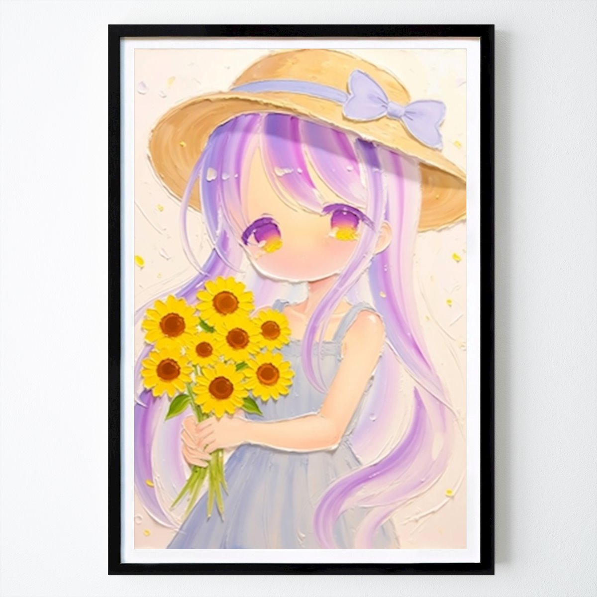 Botanical Poster: Sunflower Dreams by Kiss senpai