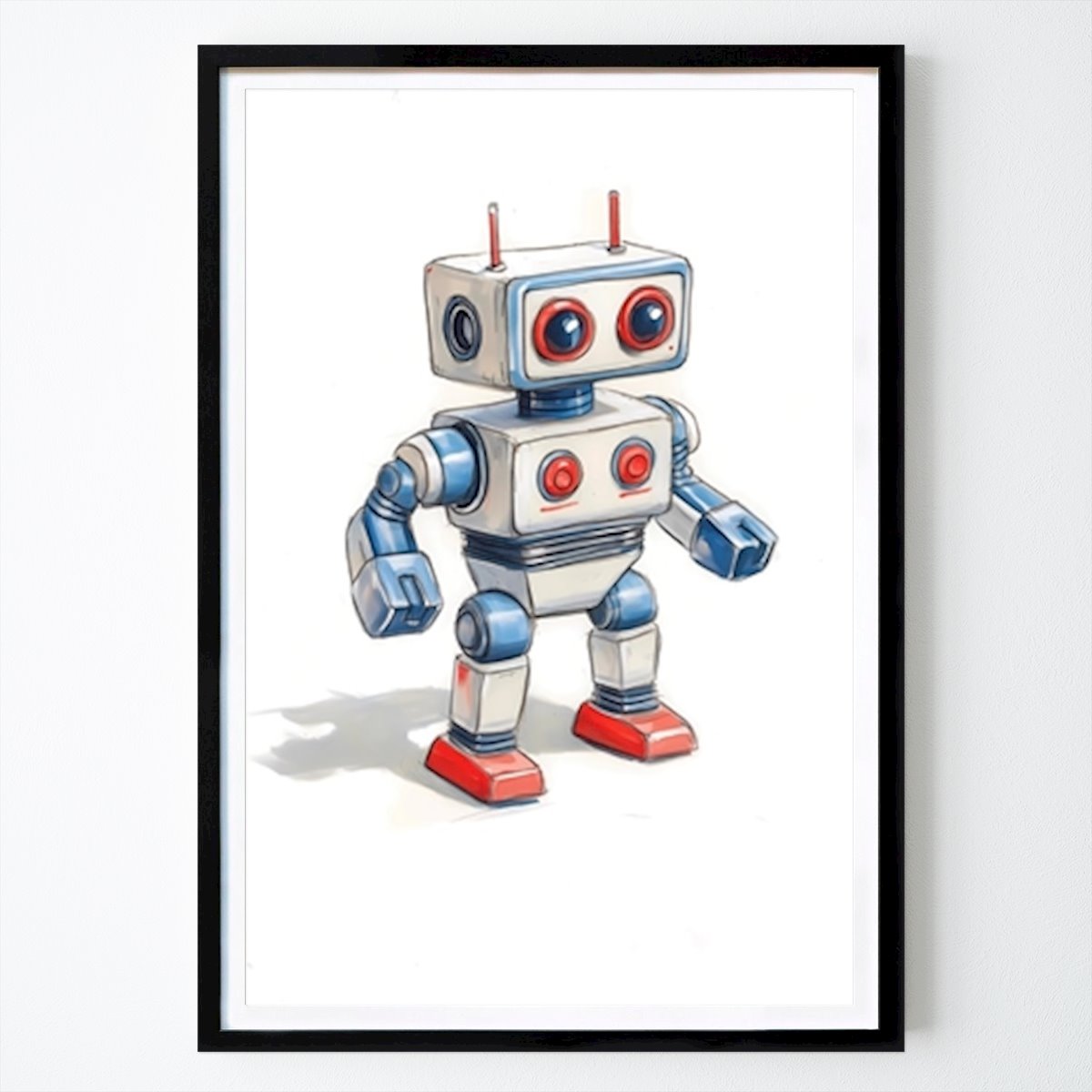 Retro & Vintage Plakat: Robot 1 autorstwa David Johansson
