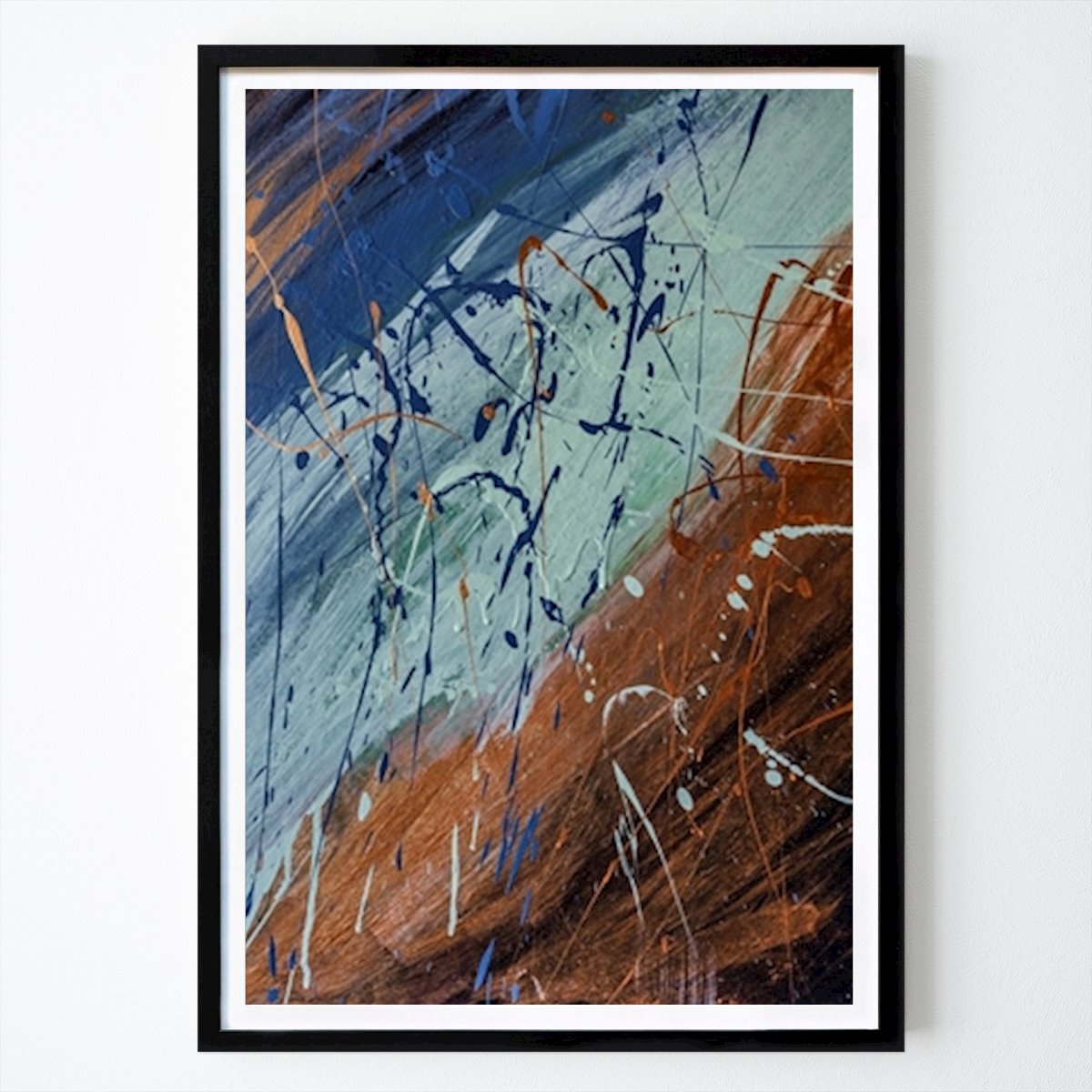 Abstrakt Poster: ""Dans av färger i kaos"" av Kai Szmalenberg