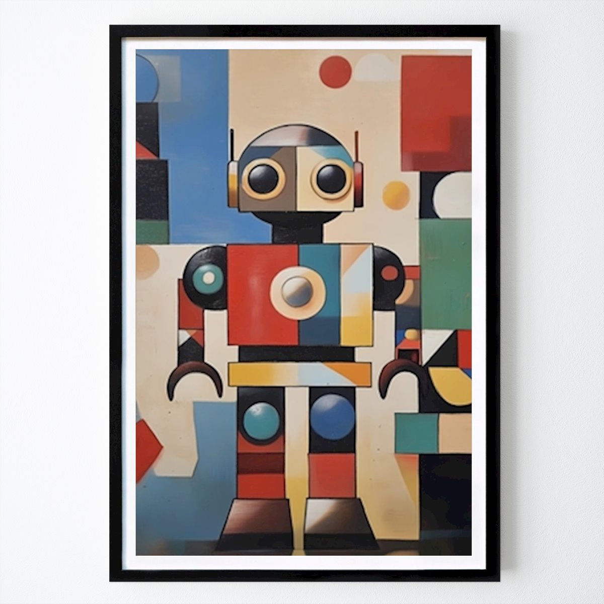 Retro & Vintage Poster: Robot cubista di David Johansson