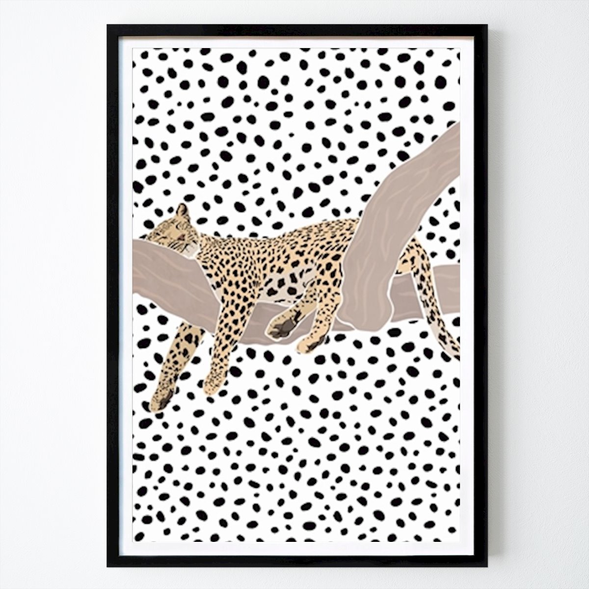 Kids Room Poster: Leopard Sleeping by Sarah Manovski